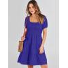 imageANRABESS Womens 2026 Summer Casual Dress Square Neck Puff Sleeve Boho Beach Vacation Short DressRoyal Blue