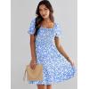 imageANRABESS Womens 2026 Summer Casual Dress Square Neck Puff Sleeve Boho Beach Vacation Short DressSkyblue Floral