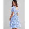 imageANRABESS Womens 2026 Summer Casual Dress Square Neck Puff Sleeve Boho Beach Vacation Short DressSkyblue Floral