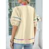 imageANRABESS Womens Babydoll Tops 2026 Summer V Neck Boho Blouse Short Lantern Sleeve Dressy Casual Shirts Flowy Peplum T ShirtBeige