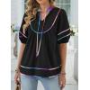 imageANRABESS Womens Babydoll Tops 2026 Summer V Neck Boho Blouse Short Lantern Sleeve Dressy Casual Shirts Flowy Peplum T ShirtBlack