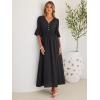 imageANRABESS Womens Maxi Dress 2026 Summer Boho Ruffle Sleeve V Neck A Line Elastic Waist Flowy Wedding Guest Party Long DressesBlack