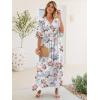 imageANRABESS Womens Maxi Dress 2026 Summer Boho Ruffle Sleeve V Neck A Line Elastic Waist Flowy Wedding Guest Party Long DressesFloral White