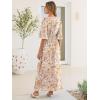 imageANRABESS Womens Maxi Dress 2026 Summer Boho Ruffle Sleeve V Neck A Line Elastic Waist Flowy Wedding Guest Party Long DressesFloral Yellow White