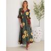 imageANRABESS Womens Maxi Dress 2026 Summer Boho Ruffle Sleeve V Neck A Line Elastic Waist Flowy Wedding Guest Party Long DressesRose Yellow Red