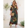 imageANRABESS Womens Maxi Dress 2026 Summer Boho Ruffle Sleeve V Neck A Line Elastic Waist Flowy Wedding Guest Party Long DressesRose Yellow Red