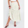 imageANRABESS Womens Maxi Skirt 2026 Summer Beach Vacation Eyelet Boho Long Flowy Skirts Spring Trendy Swing Tiered ALine DressBeige