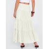imageANRABESS Womens Maxi Skirt 2026 Summer Beach Vacation Eyelet Boho Long Flowy Skirts Spring Trendy Swing Tiered ALine DressBeige