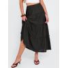 imageANRABESS Womens Maxi Skirt 2026 Summer Beach Vacation Eyelet Boho Long Flowy Skirts Spring Trendy Swing Tiered ALine DressBlack
