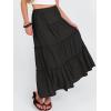 imageANRABESS Womens Maxi Skirt 2026 Summer Beach Vacation Eyelet Boho Long Flowy Skirts Spring Trendy Swing Tiered ALine DressBlack