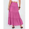 imageANRABESS Womens Maxi Skirt 2026 Summer Beach Vacation Eyelet Boho Long Flowy Skirts Spring Trendy Swing Tiered ALine DressHot Pink