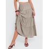 imageANRABESS Womens Maxi Skirt 2026 Summer Beach Vacation Eyelet Boho Long Flowy Skirts Spring Trendy Swing Tiered ALine DressKhaki