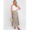 imageANRABESS Womens Maxi Skirt 2026 Summer Beach Vacation Eyelet Boho Long Flowy Skirts Spring Trendy Swing Tiered ALine DressKhaki