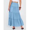 imageANRABESS Womens Maxi Skirt 2026 Summer Beach Vacation Eyelet Boho Long Flowy Skirts Spring Trendy Swing Tiered ALine DressLight Blue