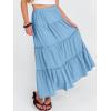 imageANRABESS Womens Maxi Skirt 2026 Summer Beach Vacation Eyelet Boho Long Flowy Skirts Spring Trendy Swing Tiered ALine DressLight Blue