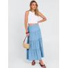 imageANRABESS Womens Maxi Skirt 2026 Summer Beach Vacation Eyelet Boho Long Flowy Skirts Spring Trendy Swing Tiered ALine DressLight Blue