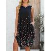 imageANRABESS Womens Summer Casual Beach Cover Up Dress Sleeveless Asymmetric Hem Flowy Vacation Cruise Short SundressBlack Floral
