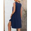 imageANRABESS Womens Summer Casual Beach Cover Up Dress Sleeveless Asymmetric Hem Flowy Vacation Cruise Short SundressNavy Blue