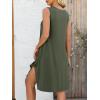 imageANRABESS Womens Summer Casual Beach Cover Up Dress Sleeveless Asymmetric Hem Flowy Vacation Cruise Short SundressOlive