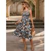 imageANRABESS Womens Summer Casual Midi Dresses Sleeveless Smocked Elastic Waist Flowy Sundress 2026 Spring Beach Vacation ClothesBlack Flower Cluster