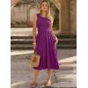 imageANRABESS Womens Summer Casual Midi Dresses Sleeveless Smocked Elastic Waist Flowy Sundress 2026 Spring Beach Vacation ClothesDark Purple