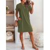 imageANRABESS Womens Summer Casual T Shirt Dresses Short Sleeve Crewneck Striped Mini Shift Dress 2026 Beach Vacation OutfitsArmy Green