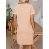 imageANRABESS Womens Summer Casual T Shirt Dresses Short Sleeve Crewneck Striped Mini Shift Dress 2026 Beach Vacation OutfitsLight Khaki Beige