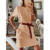 imageANRABESS Womens Summer Casual T Shirt Dresses Short Sleeve Crewneck Striped Mini Shift Dress 2026 Beach Vacation OutfitsLight Khaki Beige