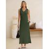 imageANRABESS Womens Summer Casual V Neck Sleeveless Tank Maxi Dress Split WrinkleFree Beach Vacation Sundress Cruise OutfitsArmy Green