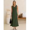 imageANRABESS Womens Summer Casual V Neck Sleeveless Tank Maxi Dress Split WrinkleFree Beach Vacation Sundress Cruise OutfitsArmy Green