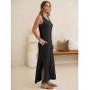 imageANRABESS Womens Summer Casual V Neck Sleeveless Tank Maxi Dress Split WrinkleFree Beach Vacation Sundress Cruise OutfitsBlack
