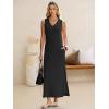 imageANRABESS Womens Summer Casual V Neck Sleeveless Tank Maxi Dress Split WrinkleFree Beach Vacation Sundress Cruise OutfitsBlack