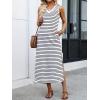 imageANRABESS Womens Summer Casual V Neck Sleeveless Tank Maxi Dress Split WrinkleFree Beach Vacation Sundress Cruise OutfitsBlack White Stripe