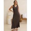 imageANRABESS Womens Summer Casual V Neck Sleeveless Tank Maxi Dress Split WrinkleFree Beach Vacation Sundress Cruise OutfitsBrown