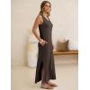 imageANRABESS Womens Summer Casual V Neck Sleeveless Tank Maxi Dress Split WrinkleFree Beach Vacation Sundress Cruise OutfitsBrown