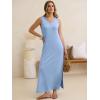 imageANRABESS Womens Summer Casual V Neck Sleeveless Tank Maxi Dress Split WrinkleFree Beach Vacation Sundress Cruise OutfitsLight Blue