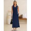 imageANRABESS Womens Summer Casual V Neck Sleeveless Tank Maxi Dress Split WrinkleFree Beach Vacation Sundress Cruise OutfitsNavy Blue