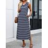 imageANRABESS Womens Summer Casual V Neck Sleeveless Tank Maxi Dress Split WrinkleFree Beach Vacation Sundress Cruise OutfitsNavy Blue White Stripe