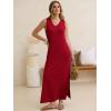 imageANRABESS Womens Summer Casual V Neck Sleeveless Tank Maxi Dress Split WrinkleFree Beach Vacation Sundress Cruise OutfitsRed