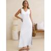 imageANRABESS Womens Summer Casual V Neck Sleeveless Tank Maxi Dress Split WrinkleFree Beach Vacation Sundress Cruise OutfitsWhite