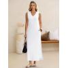 imageANRABESS Womens Summer Casual V Neck Sleeveless Tank Maxi Dress Split WrinkleFree Beach Vacation Sundress Cruise OutfitsWhite