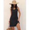 imageANRABESS Womens Summer Dresses Sleeveless Beach Cover Ups Swimsuit Casual Sundress 2026 Boho Cruise Vacation Tank Short DressBlack