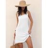 imageANRABESS Womens Summer Dresses Sleeveless Beach Cover Ups Swimsuit Casual Sundress 2026 Boho Cruise Vacation Tank Short DressWhite