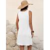 imageANRABESS Womens Summer Dresses Sleeveless Beach Cover Ups Swimsuit Casual Sundress 2026 Boho Cruise Vacation Tank Short DressWhite