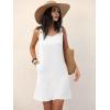 imageANRABESS Womens Summer Dresses Sleeveless Beach Cover Ups Swimsuit Casual Sundress 2026 Boho Cruise Vacation Tank Short DressWhite