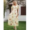 imageANRABESS Womens Summer Floral Maxi Dress Short Sleeve Flowy Tulle Wedding Guest Beach Vacation 2026 Spring Party Long DressesMulticolored Rose Apricot