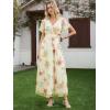 imageANRABESS Womens Summer Floral Maxi Dress Short Sleeve Flowy Tulle Wedding Guest Beach Vacation 2026 Spring Party Long DressesMulticolored Rose Apricot