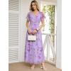 imageANRABESS Womens Summer Floral Maxi Dress Short Sleeve Flowy Tulle Wedding Guest Beach Vacation 2026 Spring Party Long DressesPurple Rose