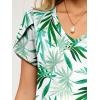 imageANRABESS Womens Summer Maxi Dresses 2026 Casual Short Sleeve V Neck Loose Split Long Beach Sundress Travel Vacation ClothesGreen White Floral