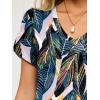 imageANRABESS Womens Summer Maxi Dresses 2026 Casual Short Sleeve V Neck Loose Split Long Beach Sundress Travel Vacation ClothesLeaf Printed